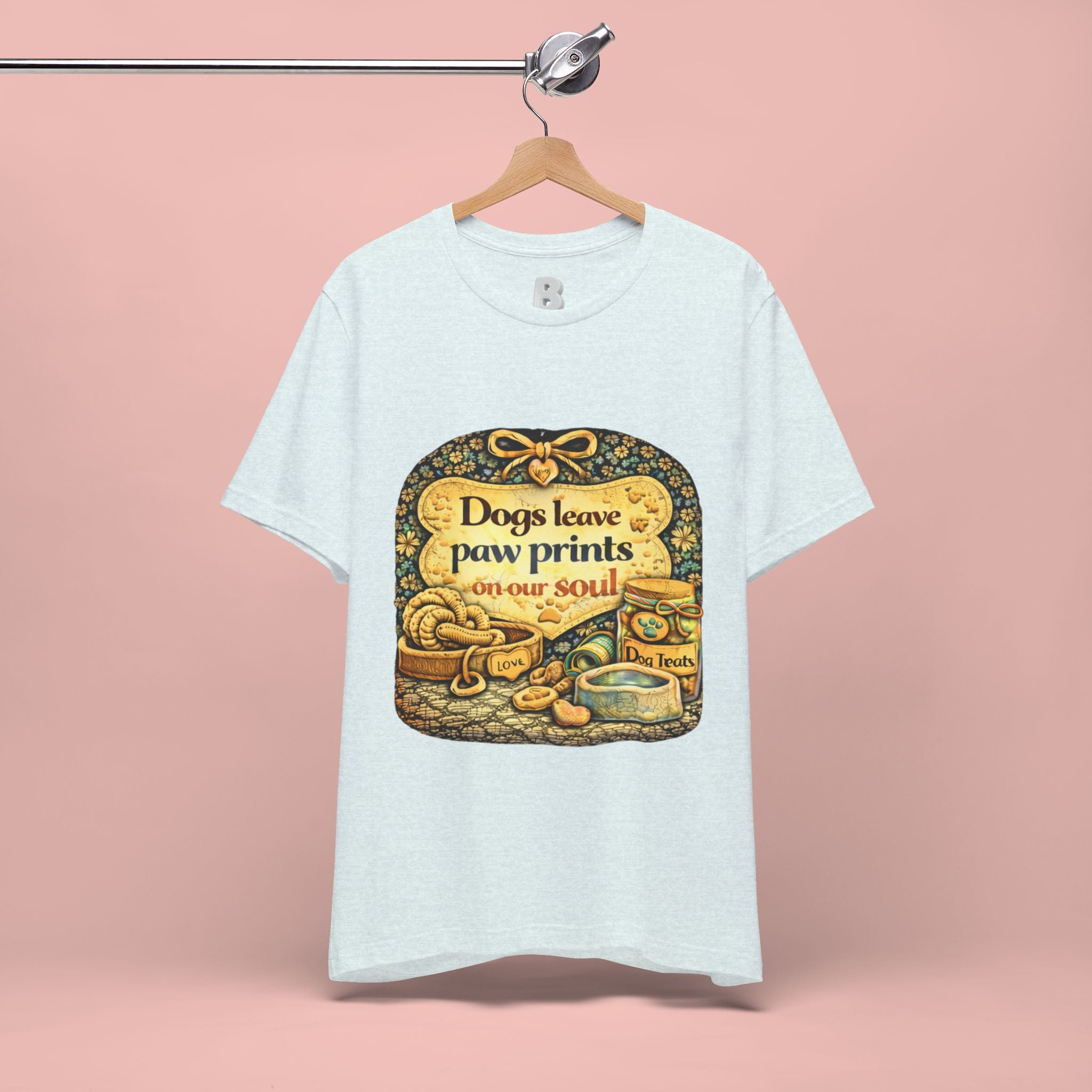 Dogs Leave Paw Prints Tee – Vintage Pet Lover T‑Shirt