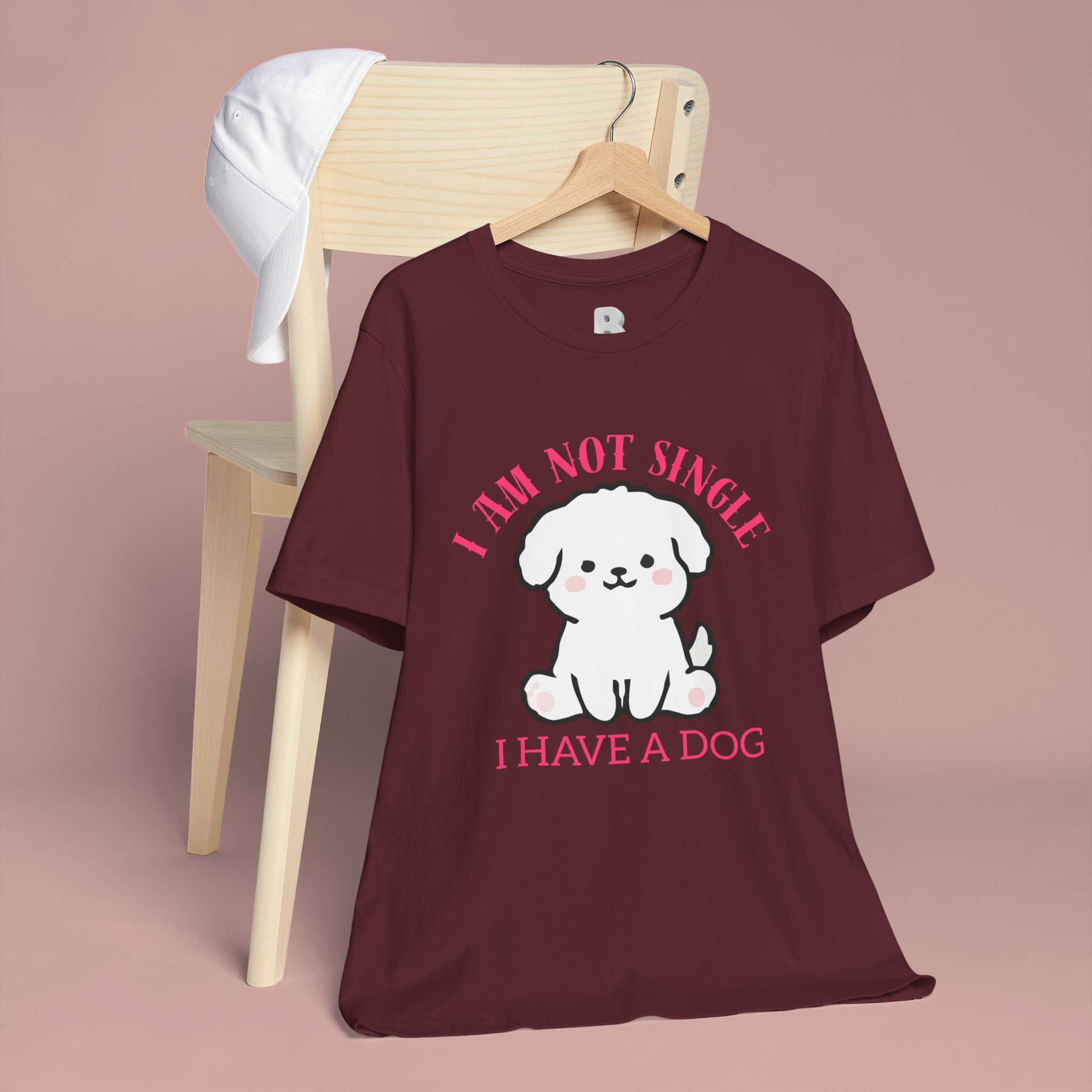 Dog Lover T-Shirt — “I Am Not Single I Have a Dog” Cute Puppy Tee