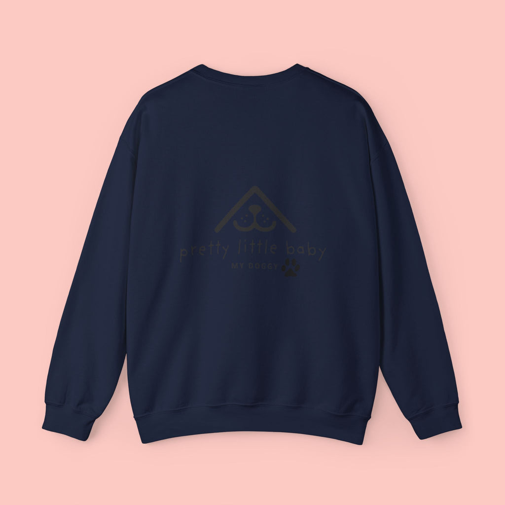 Pretty Little Baby Crewneck Sweatshirt – ‘My Doggy’ Paw Print Design