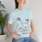 Lovely Dog Mom T-Shirt — Vintage Sketch Dog Graphic Tee