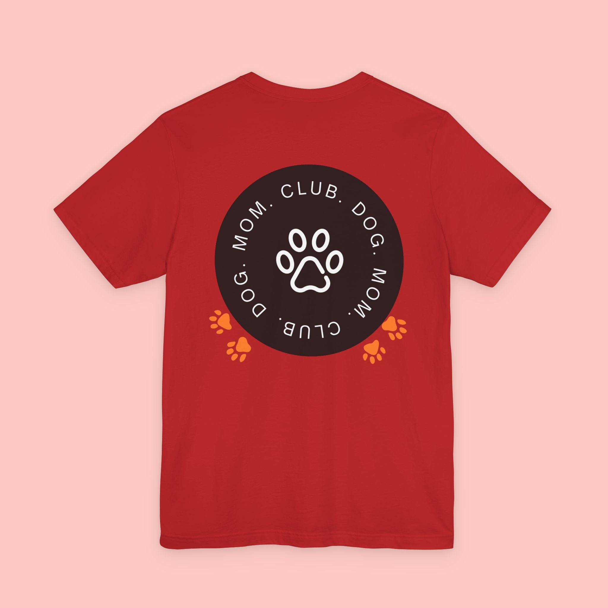 Dog Mom Club T-Shirt — Paw Print Graphic Tee for Pet Lovers