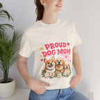 Proud Dog Mom T-Shirt — Cute Corgi & Golden Retriever Floral Tee for Pet Lovers