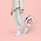 Proud Dog Mom Canvas Tote Bag – Pink Paw Heart Dog Mom Gift