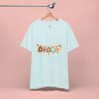 Pet Mom Banner Tee — Cute Paw Print "MOM" Graphic T-Shirt