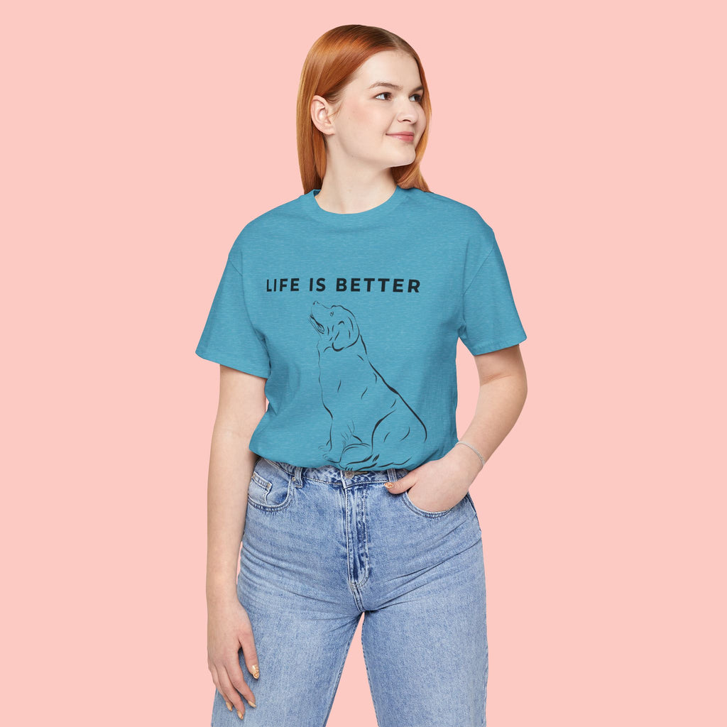 Dog Lover T-Shirt – “Life Is Better With My Dog” Graphic Tee
