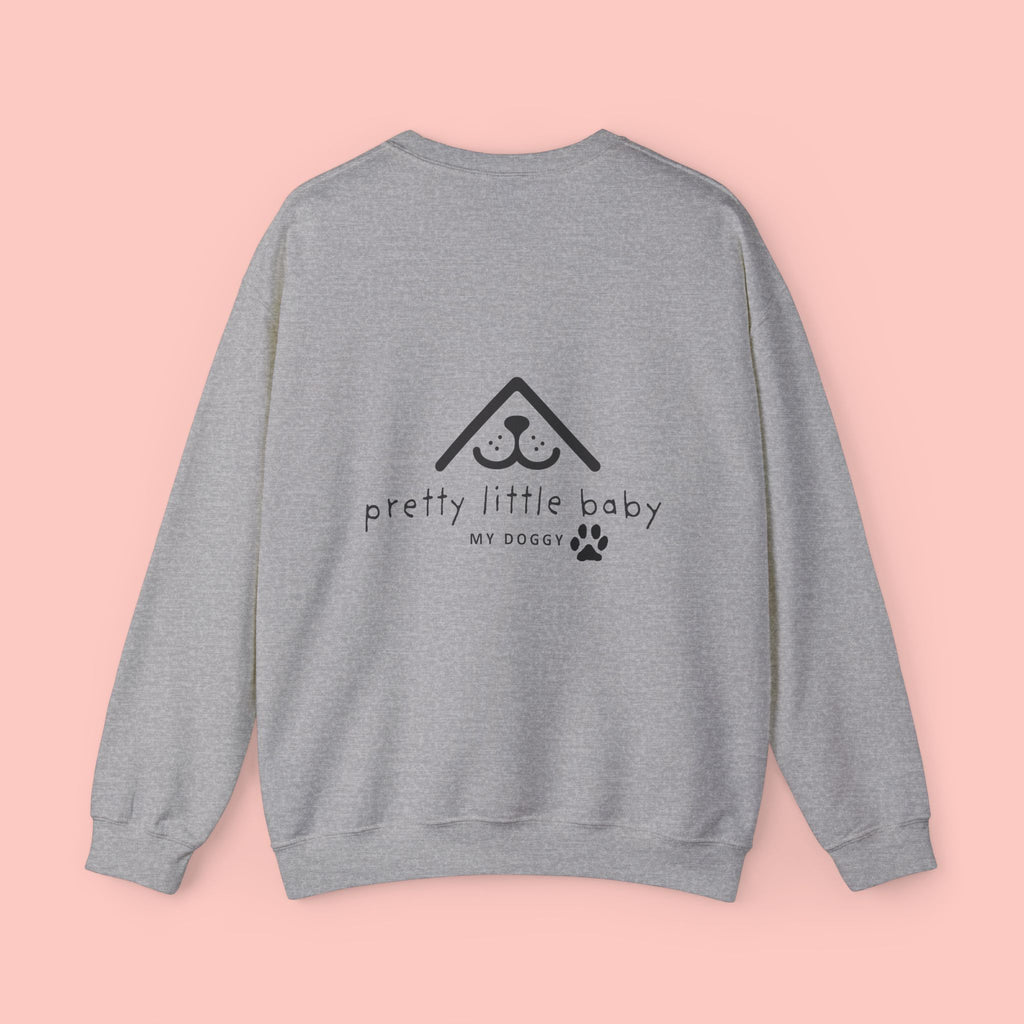 Pretty Little Baby Crewneck Sweatshirt – ‘My Doggy’ Paw Print Design