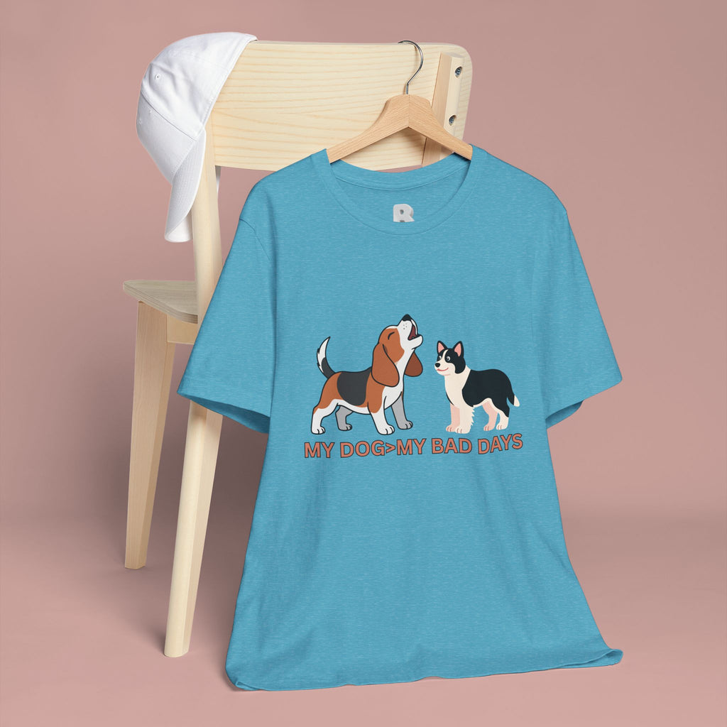 My Dog > My Bad Days T‑Shirt — Cute Beagle & Corgi Graphic Tee for Dog Lovers