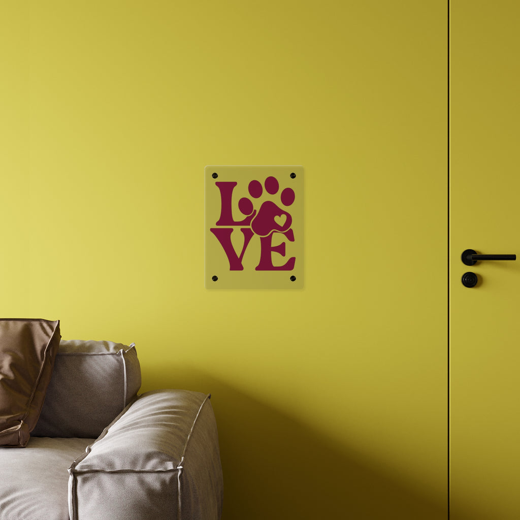 Acrylic Wall Art — "Life Is Better With Dogs" Decorative Plaque
