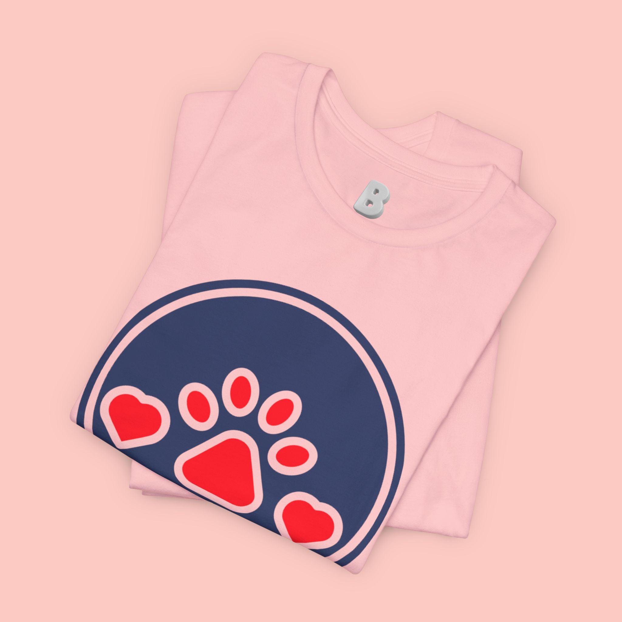 Dog Mama T-Shirt — Cute Paw & Heart Graphic Tee for Dog Lovers