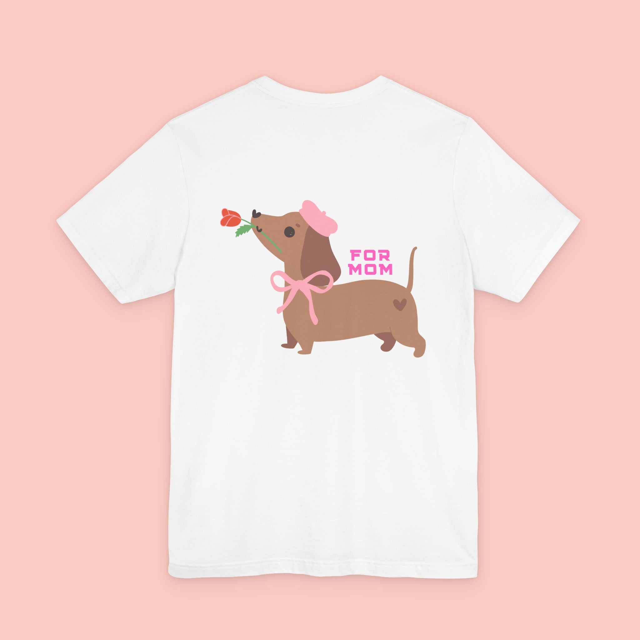 Dachshund Mother's Day Tee — 'For Mom' Cute Dog Graphic Shirt