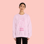 Dog Mom Crewneck Sweatshirt — "I am a Dog Mom" Minimal Line Art Pullover