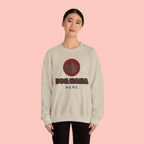 Dog Mama Crewneck Sweatshirt – Cute Brown Pup Graphic ‘Dog Mama’ Design