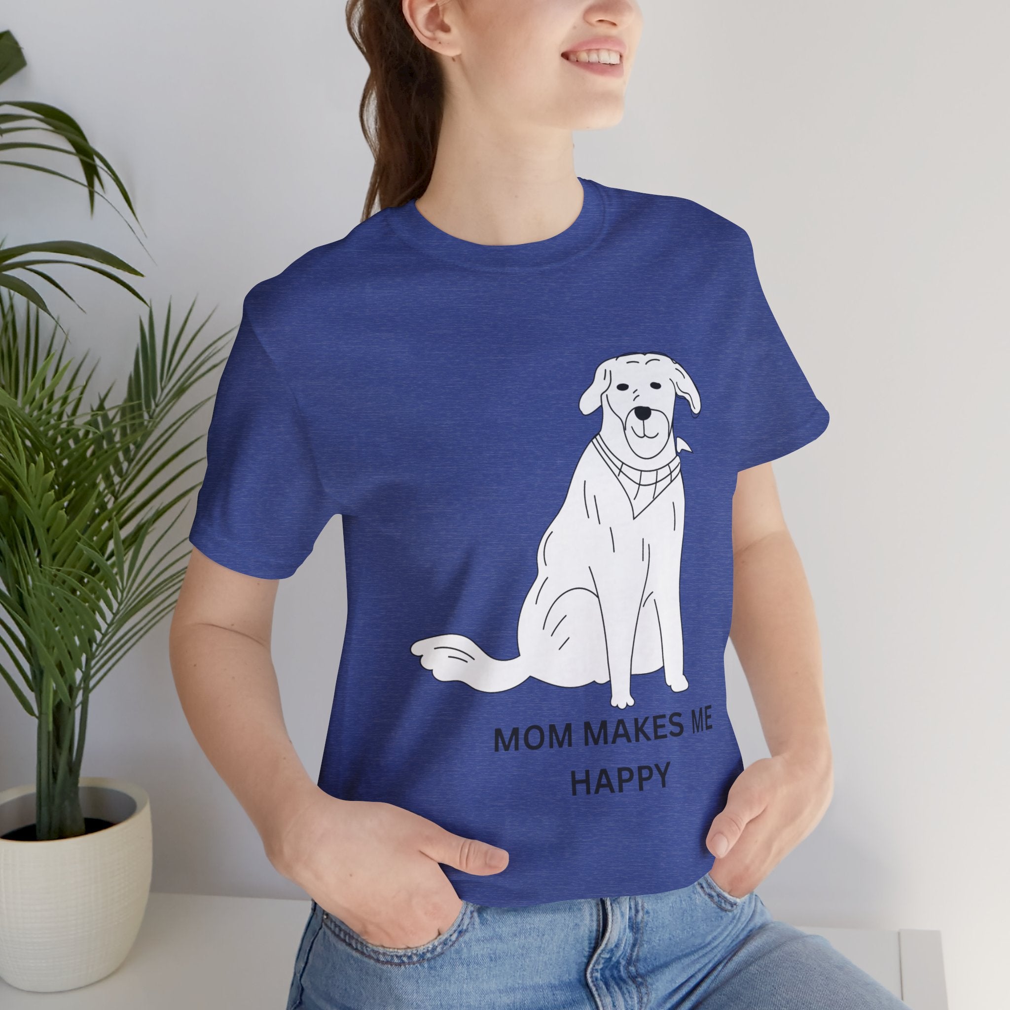 Mom Makes Me Happy Dog T-Shirt