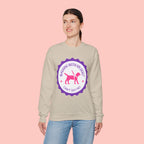 Dog Walking Sweatshirt — "Walking With My Dog Can't Say No" Graphic Crewneck