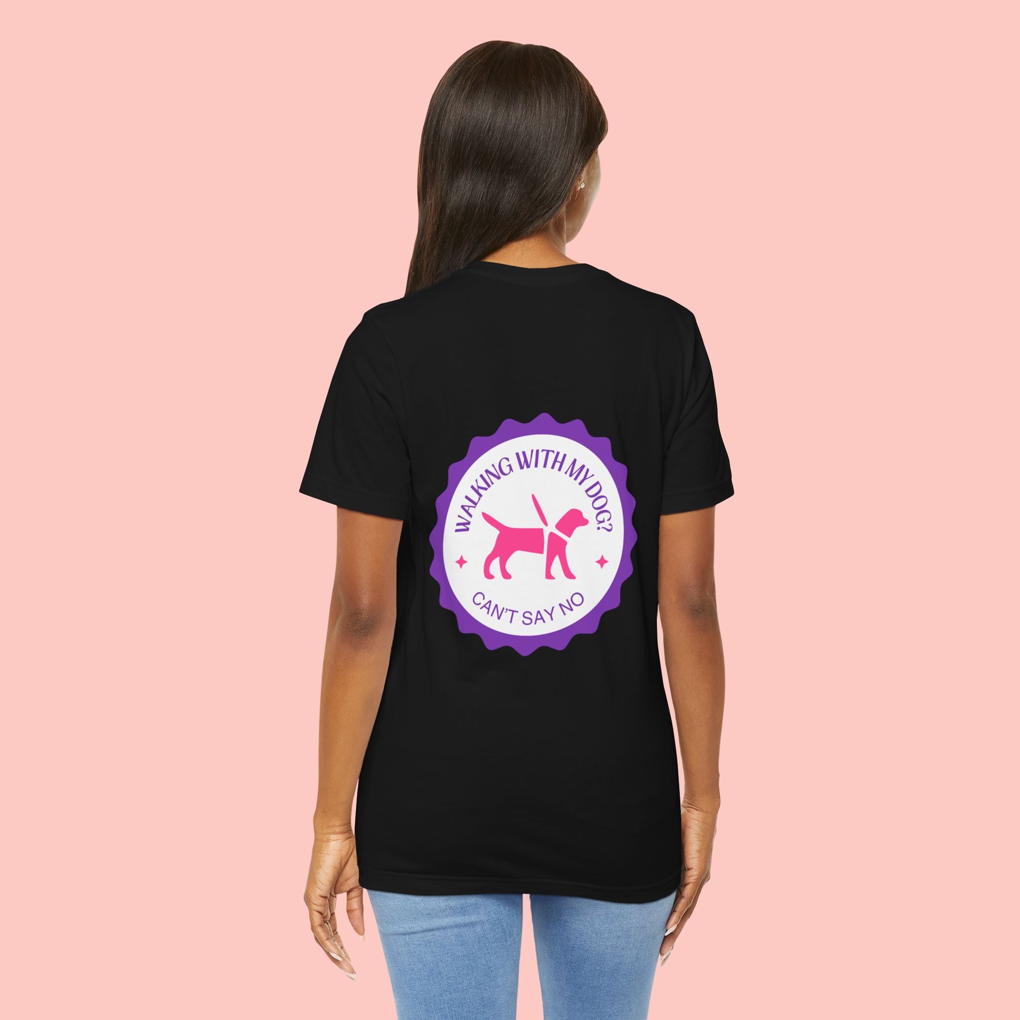 Dog Walking T‑Shirt — “Walking With My Dog? Can’t Say No” Cute Pet Lover Tee