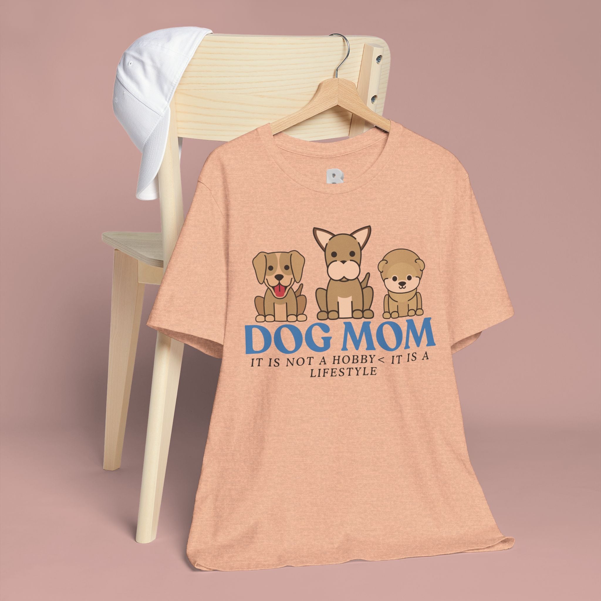Dog Mom Tee — "Dog Mom: It Is Not A Hobby, It Is A Lifestyle" Cute Puppy Graphic T‑Shirt