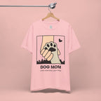Dog Mom T-Shirt — "Love Your Dog Like a Mom" Paw Print Graphic