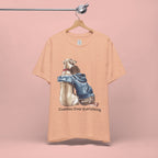 Cuddles Over Everything Tee — Boy Hugging Dog Animal Lover T-Shirt