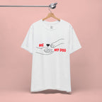 T-Shirt — "Me  My Dog" Minimalist Paw & Hand Illustration