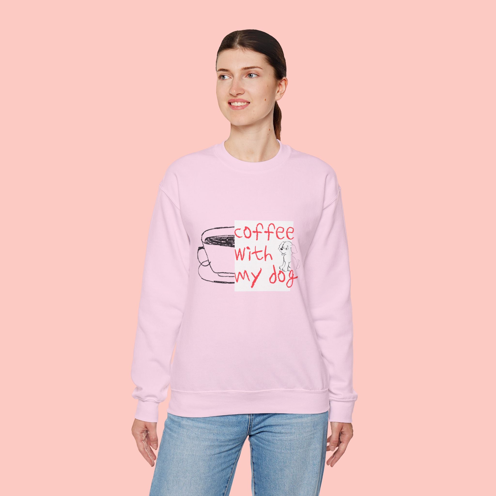 Coffee With My Dog Crewneck Sweatshirt