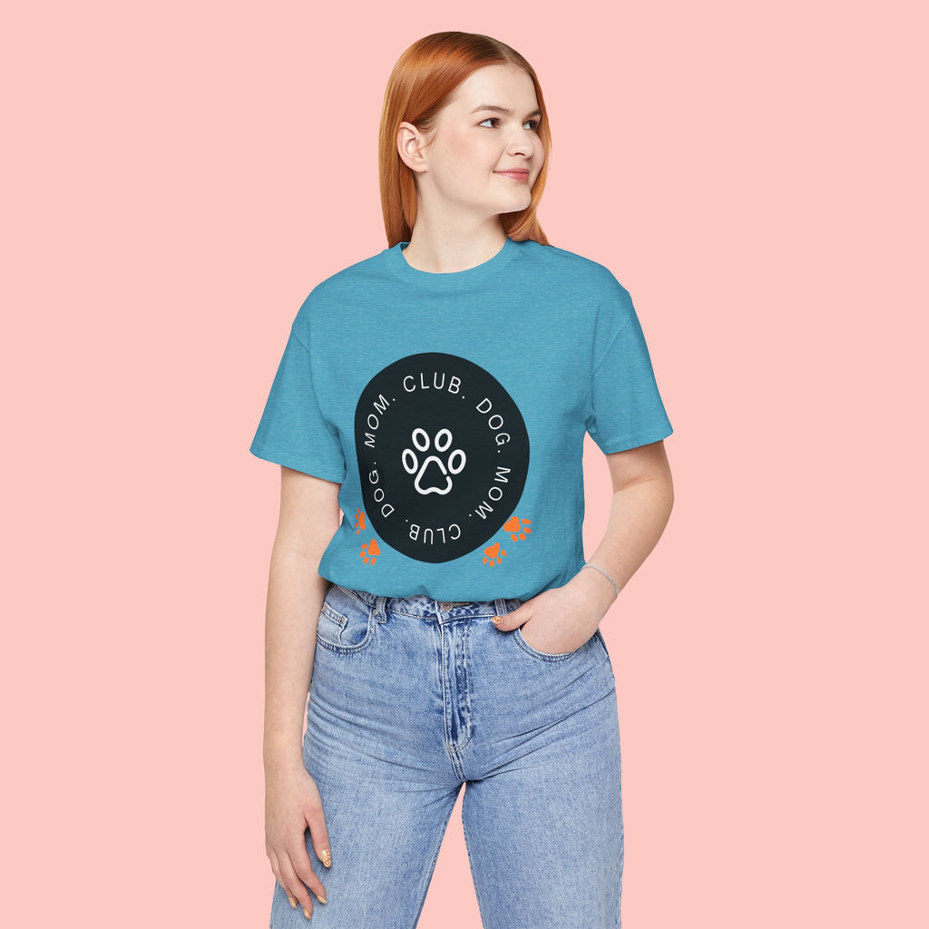 Dog Mom Club T-Shirt — Paw Print Graphic Tee for Pet Lovers