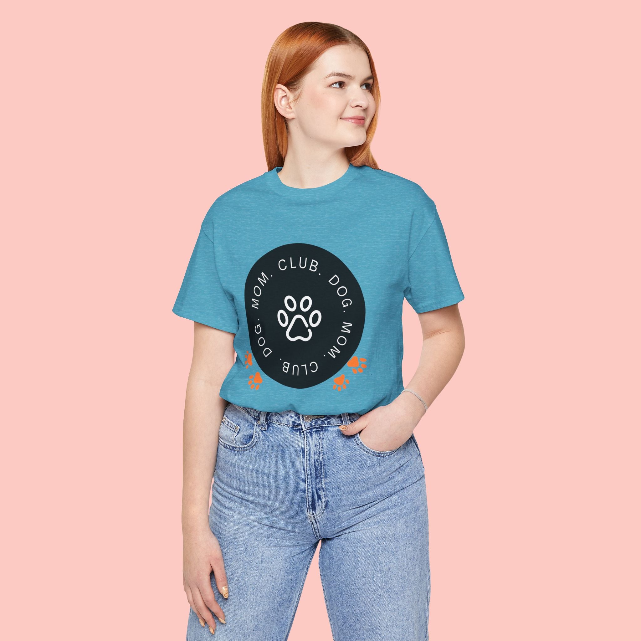 Dog Mom Club T-Shirt — Paw Print Graphic Tee for Pet Lovers
