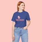 Dog Mom T-Shirt — Pink Paw Graphic Tee for Dog Lovers