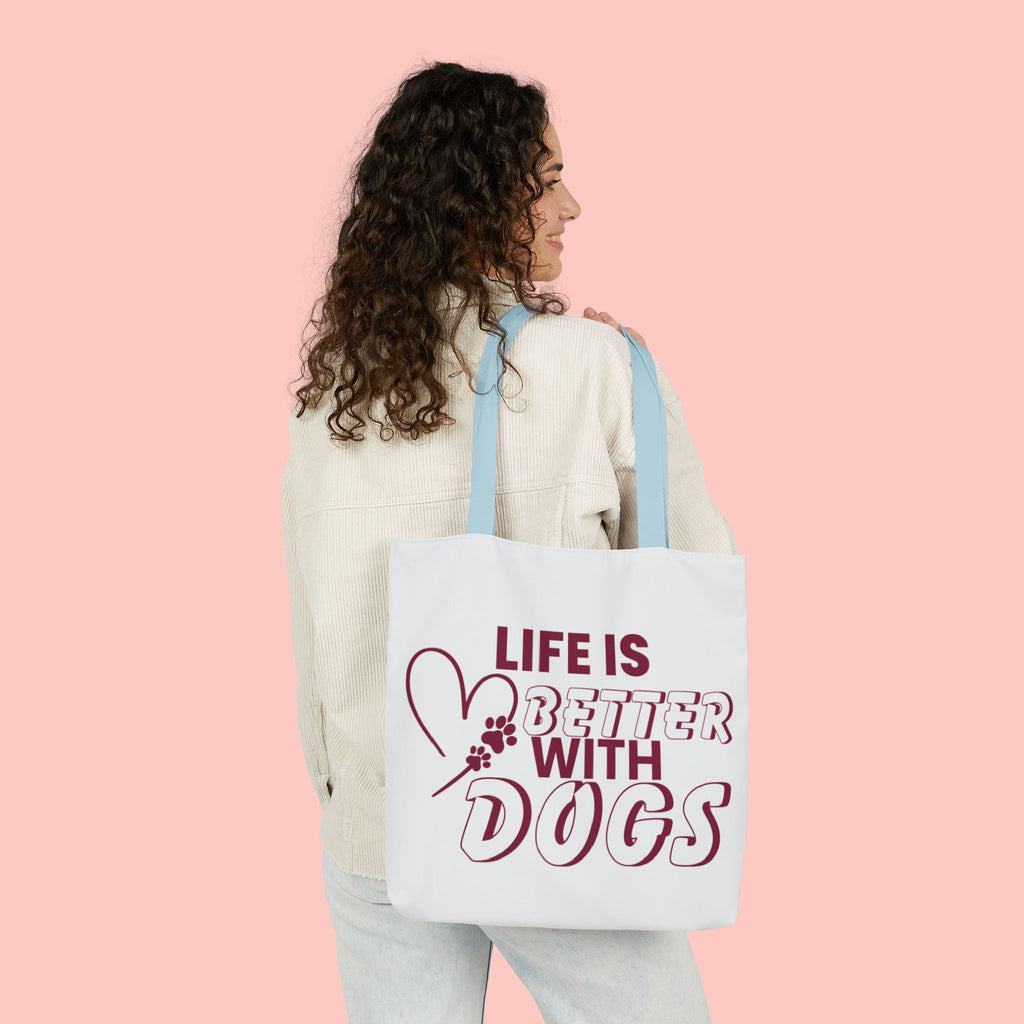 Life Is Better With Dogs Canvas Tote Bag