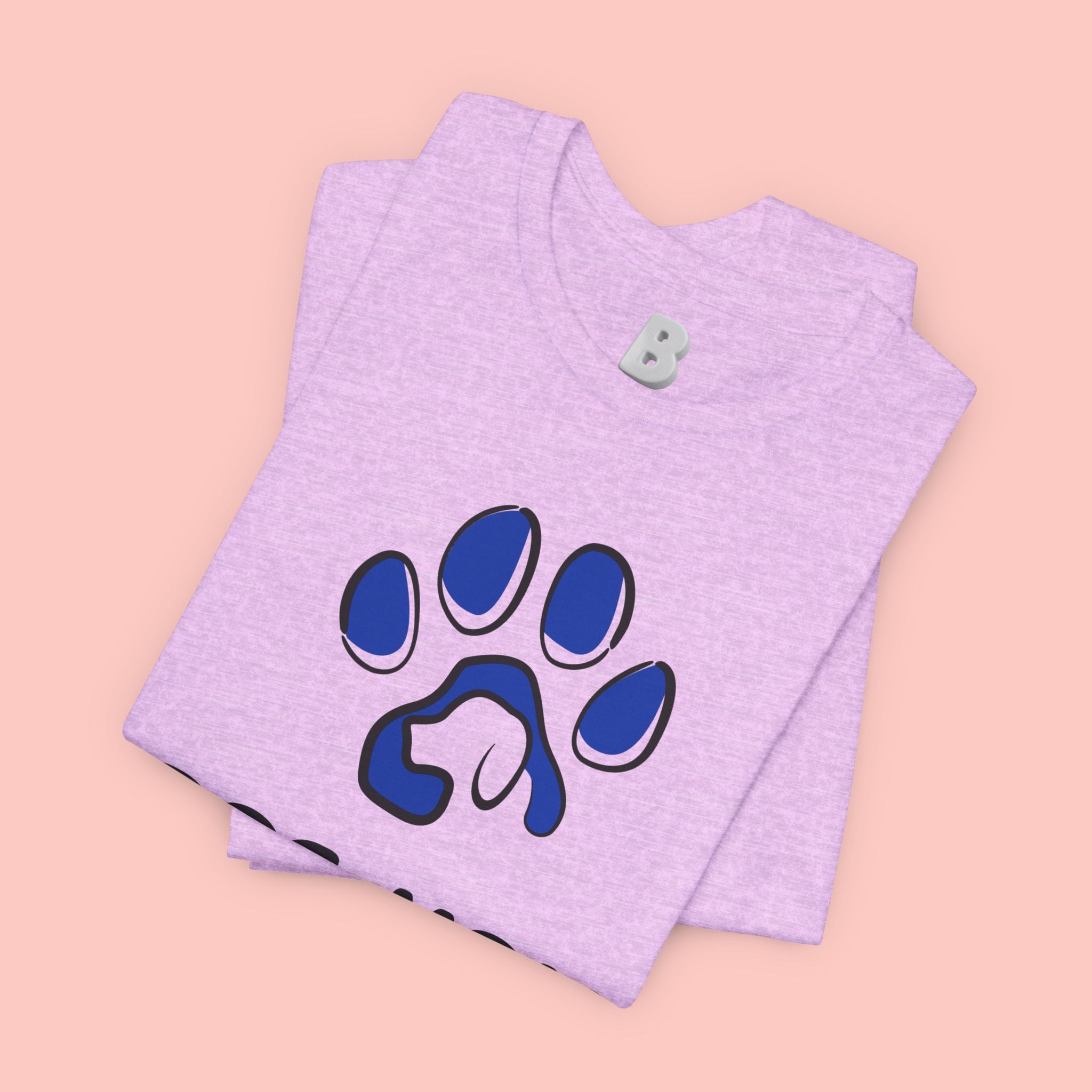 Dog Mom T-Shirt – Blue Paw Graphic "Dog Mom: It's Not a Hobby, It's a Lifestyle"