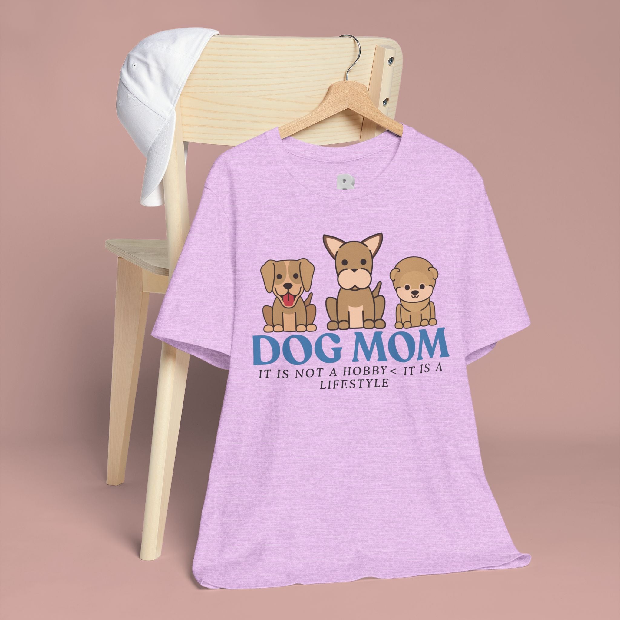 Dog Mom Tee — "Dog Mom: It Is Not A Hobby, It Is A Lifestyle" Cute Puppy Graphic T‑Shirt