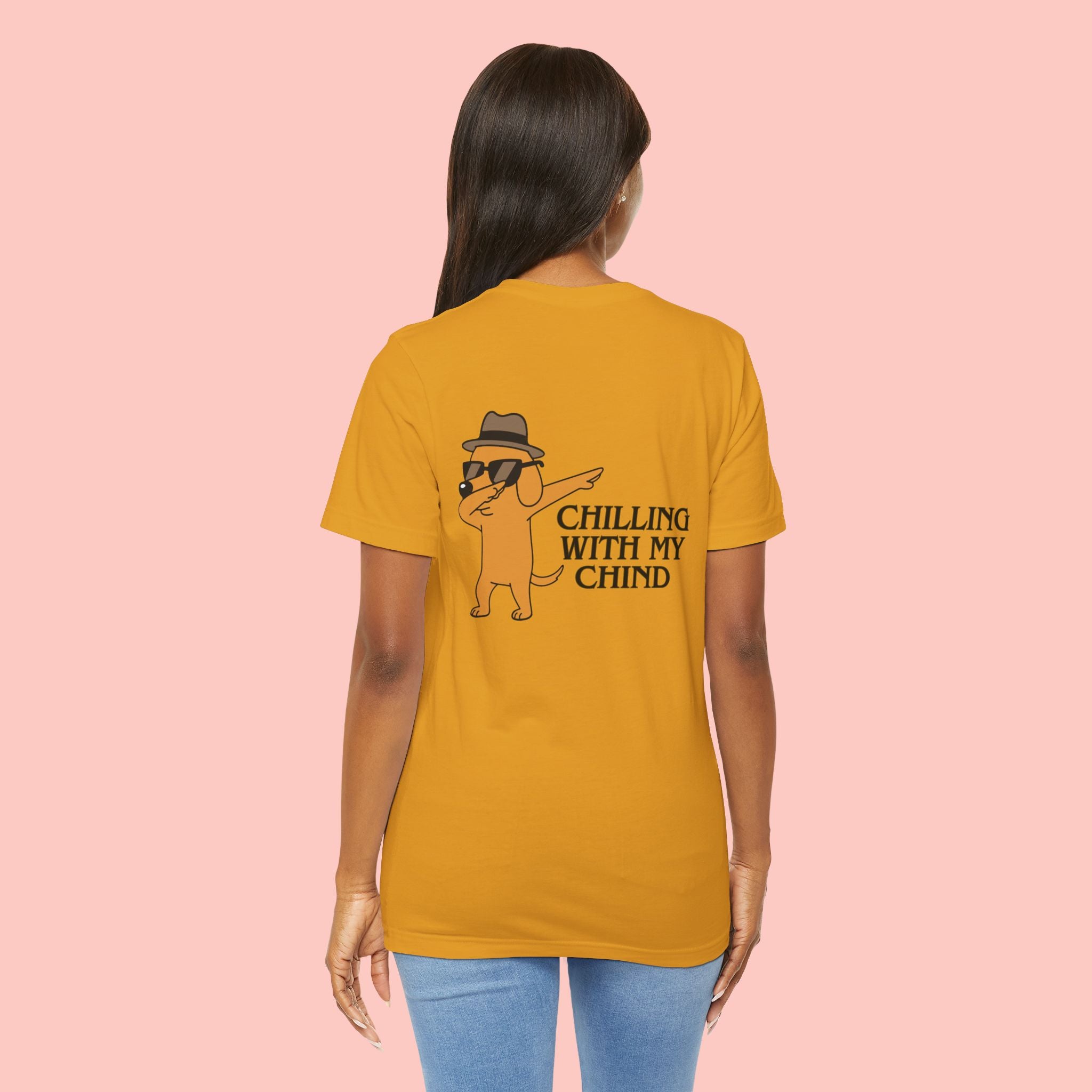 Chilling With My Chind Tee — Funny Dab Cat Graphic T-Shirt