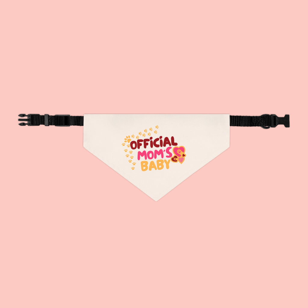 Bandana Collar — "Official Mom's Baby" Pet Bandana for Dogs & Cats