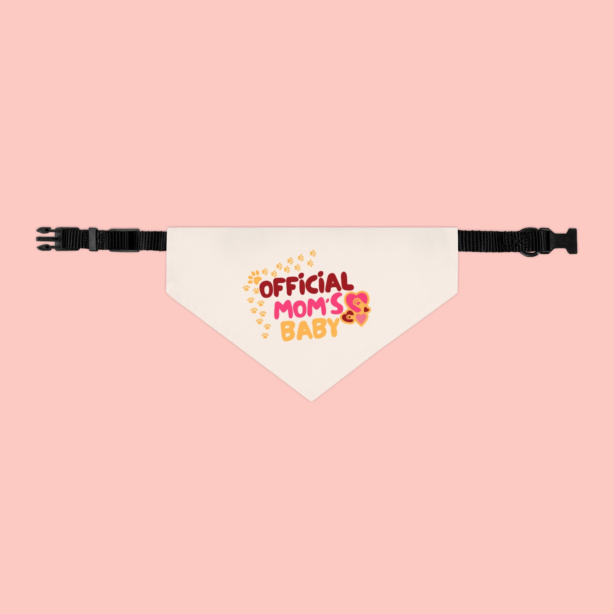 Bandana Collar — "Official Mom's Baby" Pet Bandana for Dogs & Cats