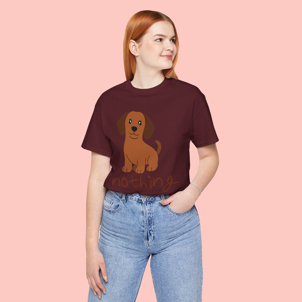 Dachshund Puppy Tee — "Nothing Better Than My Dog" Cute Dog Lover T-Shirt