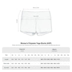 Paw Print Yoga Shorts — Women's Grey Activewear with Orange Paw Pattern
