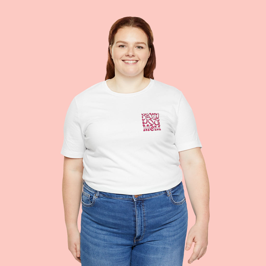 Leopard Hearts Pocket Tee — Women's Cute Animal Print Chest Pocket T‑Shirt