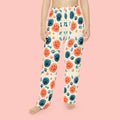 Paw Print Women's Pajama Pants — Cute Colorful Pet Pattern Lounge Pants