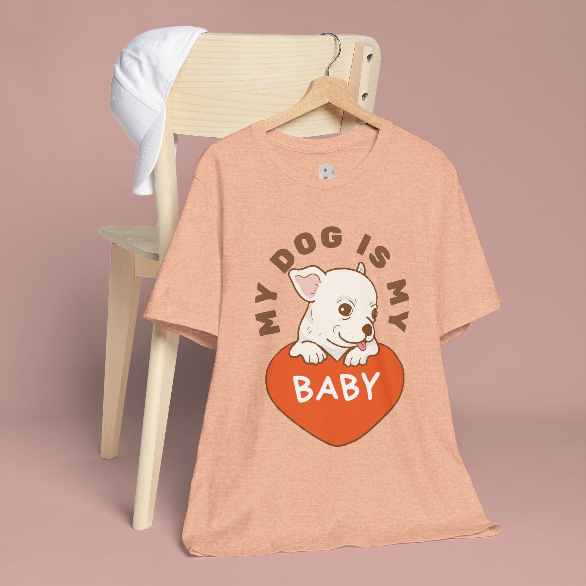My Dog Is My Baby T-Shirt — Cute Puppy Heart Tee for Dog Lovers
