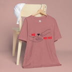 T-Shirt — "Me  My Dog" Minimalist Paw & Hand Illustration