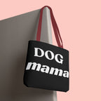Dog Mama Tote Bag — Black Canvas Pet Lover Tote