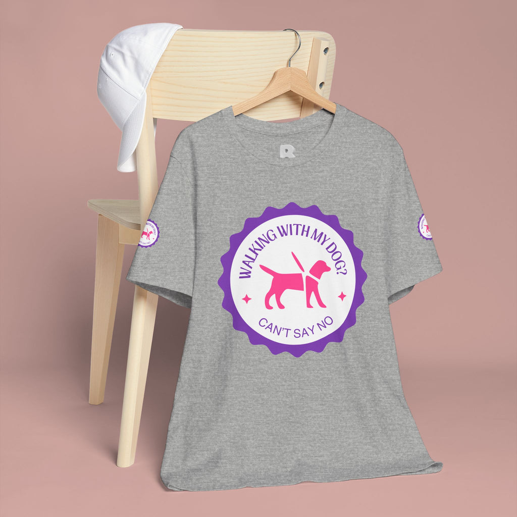 Walking With My Dogs T‑Shirt — "Can't Say No" Dog Lover Tee