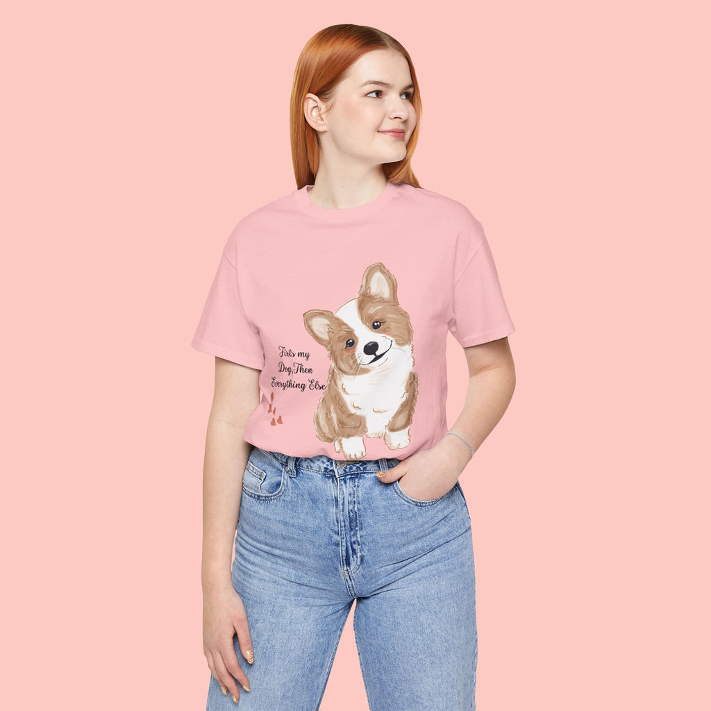 Corgi Love T-Shirt — "This my dog, then everything else" Cute Pet Tee