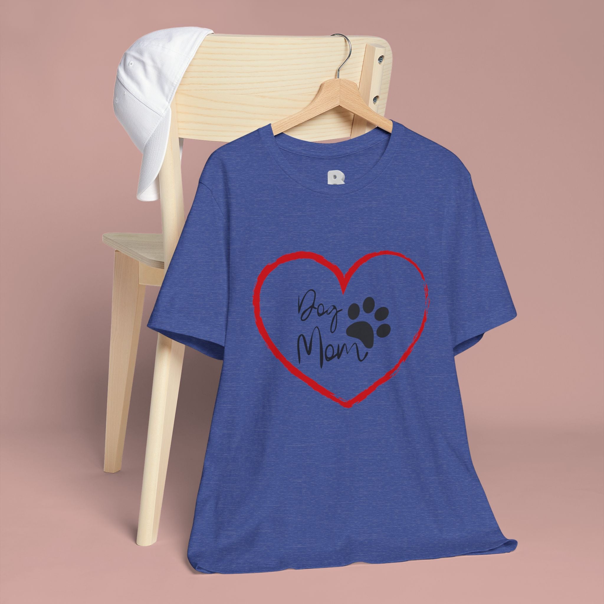 Dog Mom Heart Paw T‑Shirt