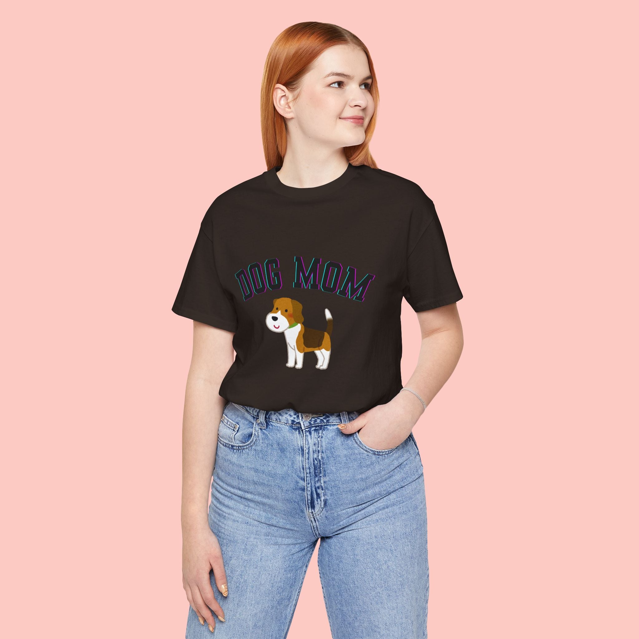 Dog Mom T-Shirt — Cute Beagle Graphic Tee for Dog Lovers