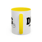 Dog Mama Accent Coffee Mug — Cute Black & White Pet Lover Gift (11/15oz)
