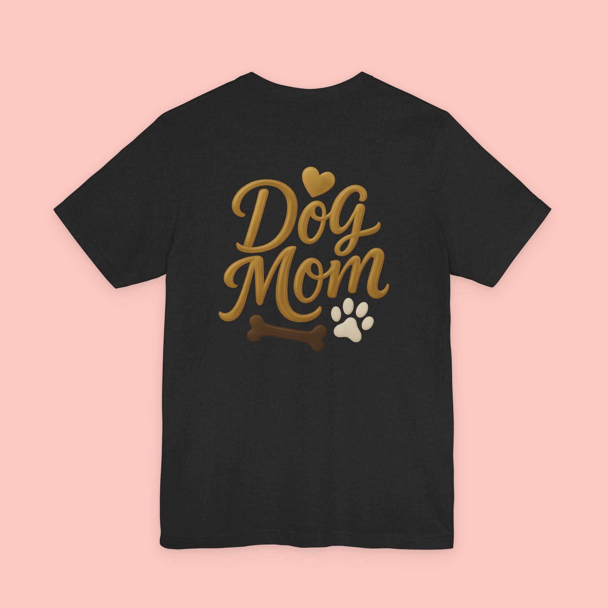 Dog Mom T-Shirt — Cute Paw & Bone Graphic Tee for Pet Lovers