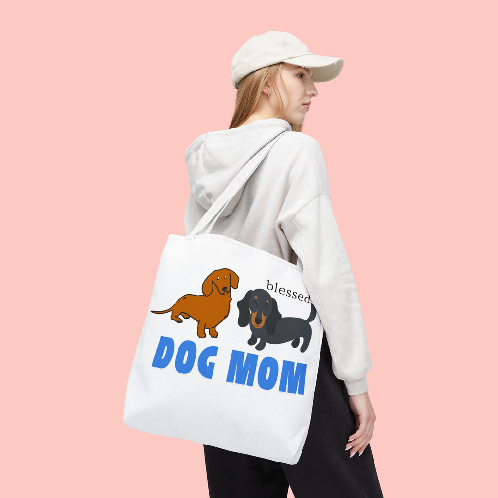 Dog Mom Tote Bag — Blessed Dachshund Design
