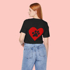 Pet Lover Heart Paw T-Shirt