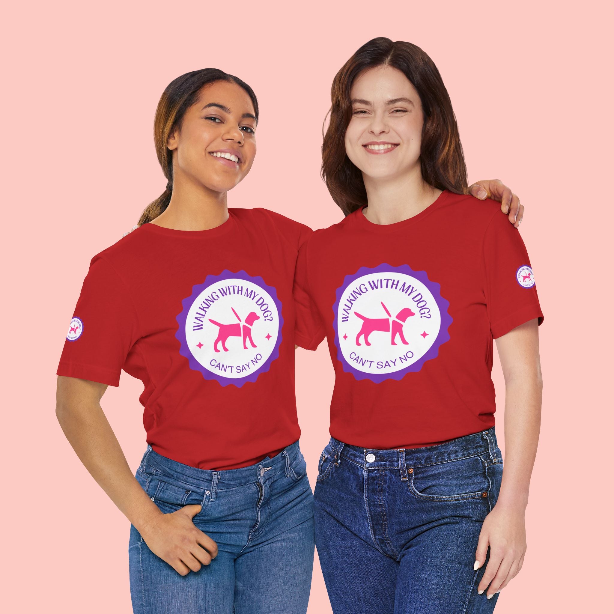 Walking With My Dogs T‑Shirt — "Can't Say No" Dog Lover Tee