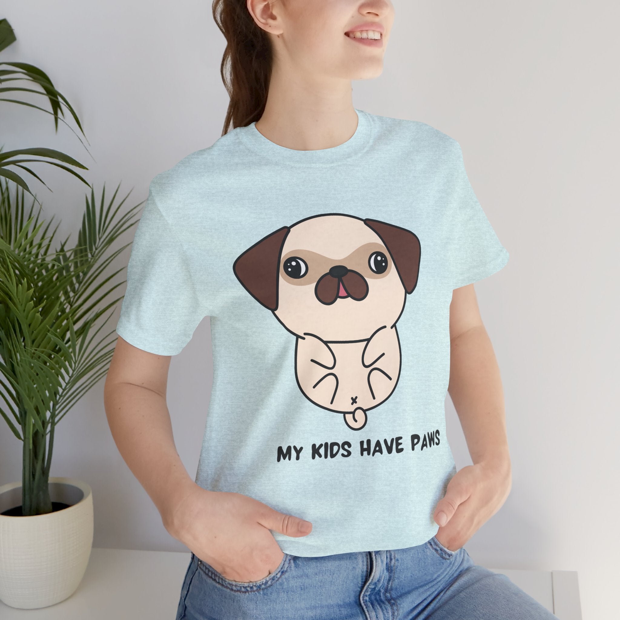 Pug 'My Kids Have Paws' T-Shirt